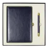 Набор подарочный Solution Duo (ежедневник City Nebraska, ручка Legend Soft Touch Mirror Gold), темно-синий