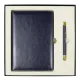 Набор подарочный Solution Duo (ежедневник City Nebraska, ручка Legend Soft Touch Mirror Gold), темно-синий
