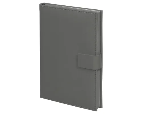 Ежедневник City Latte Pasadena А5, серый, недатированный, в твердой обложке с поролоном и с магнитным клапаном