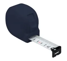 Рулетка Tools Standart, 5 метров, темно-синяя, пластиковая, с ремешком