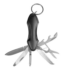 Брелок-/мультитул Tools Coin, мультифункциональный, 7 в 1, черный