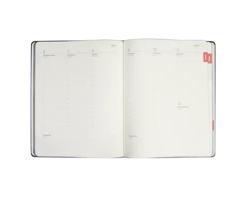 Еженедельник Urban Agenda Buffalo A4, черный, датированный на 2026 г, в полугибкой обложке