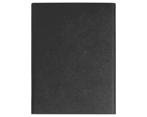 Ежедневник Alfa Bird Petrus A5, черный, недатированный, в твердой обложке с металлическим элементом