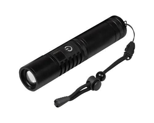 Фонарь Tools Mechelen, алюминиевый, аккумуляторный, с электронным дисплеем, с зарядкой type-c, черный