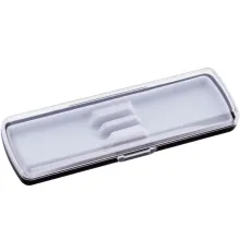 Футляр для ручки Pencase Smart Duo , пластик, для двух ручек, прозрачный/черный