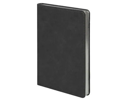 Ежедневник Urban Elegiya Ausone A5, черный с серебристым, недатированный, в полугибкой обложке