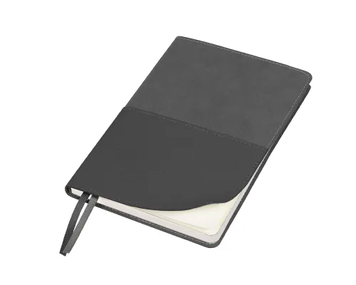 Ежедневник Flexy Smart Harbor Nuba Billy А5, темно-серый/темно-серый, недатированный, в гибкой обложке