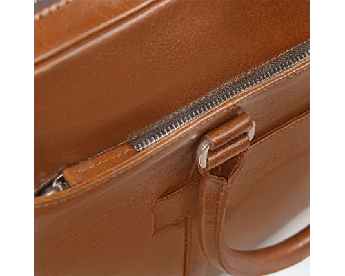 Портфель для ноутбука Vancouver Buffalino Leather из натуральной кожи, коричневый Портфель для ноутбука Vancouver Buffalino Leather из натуральной кожи, коричневый