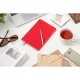 Ежедневник Flexy Happy Line А5, красный, недатированный, в гибкой обложке