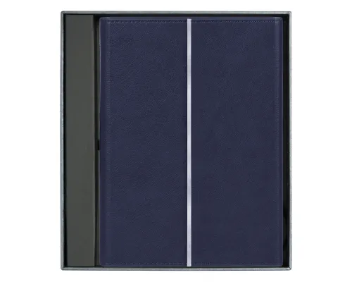 Ежедневник в суперобложке Country Galaxy Mocco A5+ в подарочной коробке, темно-синий, недатированный, в твердой обложке