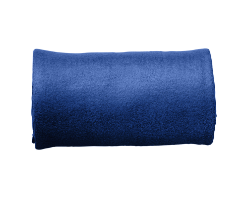 Плед дорожный флисовый Comfort Travel Blanket Warm, синий, размер 152*127 см