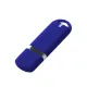 Флеш накопитель USB 2.0 Memo 32GB, пластик Софт Тач, синий/синий