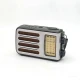 Ретро радио Heritage Melody,  Bluetooth, AM/FM/SW, LED-подсветкой, USB, TF и MP3-плеером, цвет серебристый