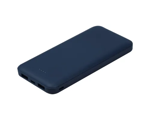 Внешний аккумулятор (powerbank) «Amper», 10 000 mAH, 5V 2.0 A, темно-синий