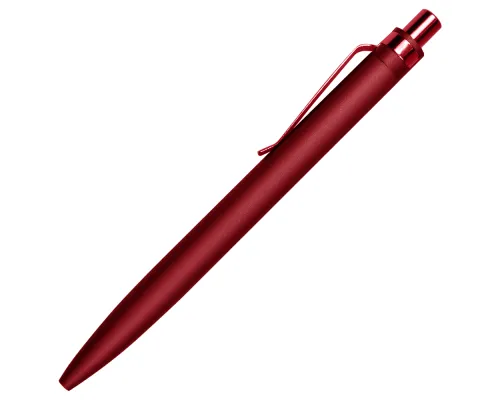 Ручка шариковая Shine Ray Soft touch алюминиевая, бордовая