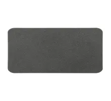 Шеврон Rectangle NUBA размер 60*30 мм, темно-серый, со скругленными углами