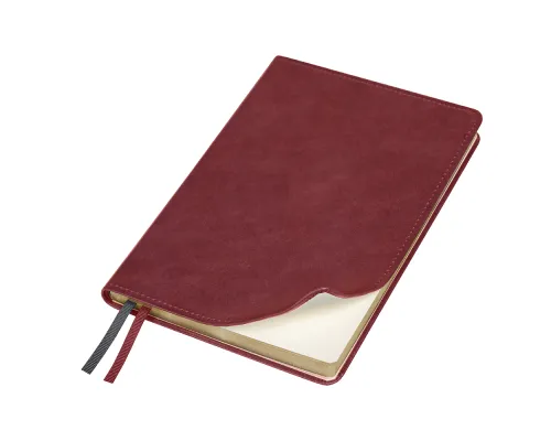 Ежедневник Urban Elegiya Ausone A5, бордовый с золотистым, недатированный, в полугибкой обложке