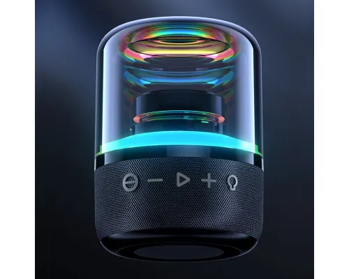 Колонка беспроводная MyTone Mega Bass со светомузыкой, черная Колонка беспроводная MyTone Mega Bass со светомузыкой, черная
