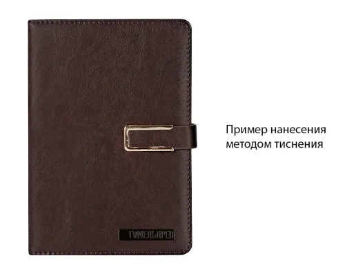 Ежедневник City Bary Mocco A5 в подарочной коробке, коричневый с золотом, недатированный, в твердой обложке Ежедневник City Bary Mocco A5 в подарочной коробке, коричневый с золотом, недатированный, в твердой обложке