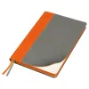 Ежедневник Flexy Viva Latte Sand Color A5, серый с оранжевым, недатированный, в гибкой обложке