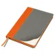 Ежедневник Flexy Viva Latte Sand Color A5, серый с оранжевым, недатированный, в гибкой обложке