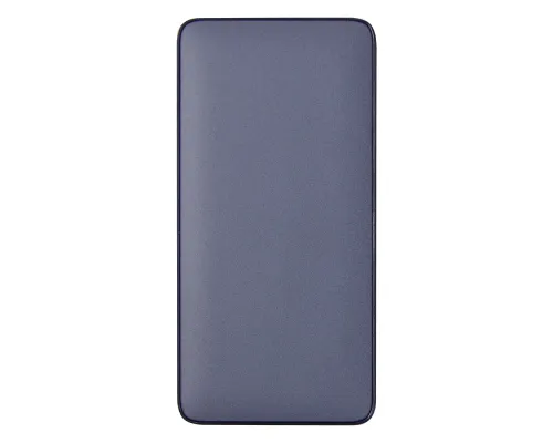 Внешний аккумулятор (powerbank) «WeCharge Velvet», 10 000 mAH, 5V -2A , c цифровым дисплеем для контроля заряда, темно-синий