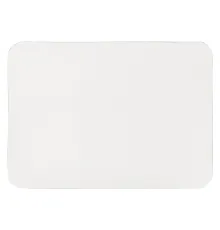 Шеврон Rectangle Cowhide размер 50*70 мм, белый, со скругленными углами