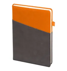 Ежедневник Smart Porta Nuba Latte А5, серый/оранжевый, недатированный, в твердой обложке