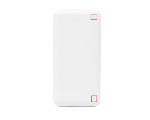 Внешний аккумулятор (powerbank) «Amper», 10 000 mAH, 5V 2.0 A, белый