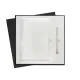 Коробка подарочная Solution Superior Alfa Fabrique, под ежедневник и ручку, черная, 25,7x25,7x2,8 см, бежевый ложемент