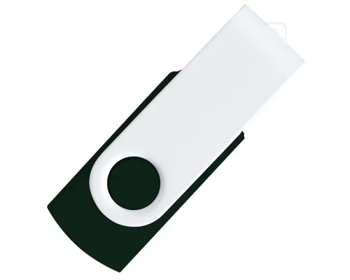 Флеш накопитель USB 2.0 Twister Сolor Mix 16GB, пластик Софт Тач/металл, черный/белый