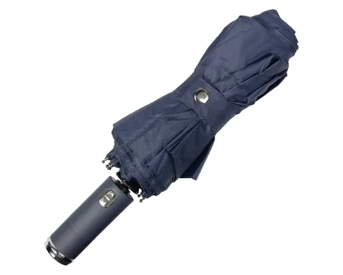 Зонт складной автоматический, Forest Lotus Flashlight, диаметр 100 см, радиус 23 дюйма, 9 панелей, в подарочной коробке, темно-синий