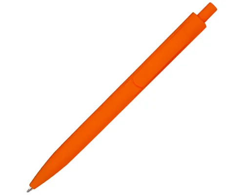 Ручка шариковая IGLA SOFT, пластиковая, софт-тач, оранжевая
