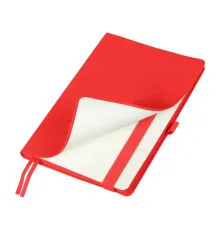 Ежедневник Flexy Line Linen А5, красный/красный, недатированный, в гибкой обложке, с резинкой и петлей для ручки