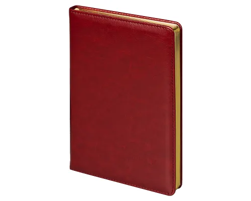 Ежедневник City Nebraska Tennessee A5, недатированный, бордовый с золотистым срезом