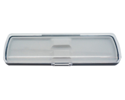 Футляр для ручки Pencase Uno, пластик, прозрачный/черный Футляр для ручки Pencase Uno, пластик, прозрачный/черный