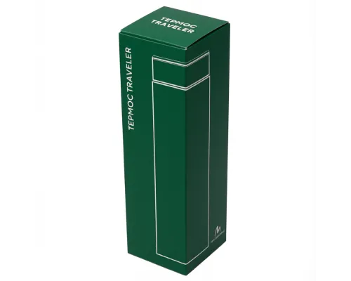 Термос Traveler вакуумный, стальной, 500 мл, матовый, зеленый