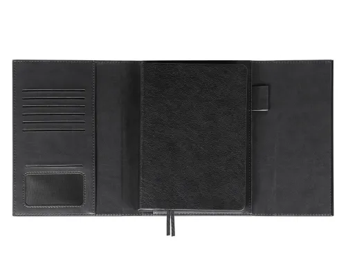 Ежедневник в суперобложке Country Galaxy Mocco A5+, черный, недатированный, в твердой обложке Ежедневник в суперобложке Country Galaxy Mocco A5+, черный, недатированный, в твердой обложке