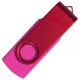 Флеш накопитель USB 2.0 Twister Сolor Mix 16GB, пластик Софт Тач/металл, розовый/красный