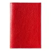 Обложка для автодокументов Leather Sky Flotter Sun из натуральной кожи, красная