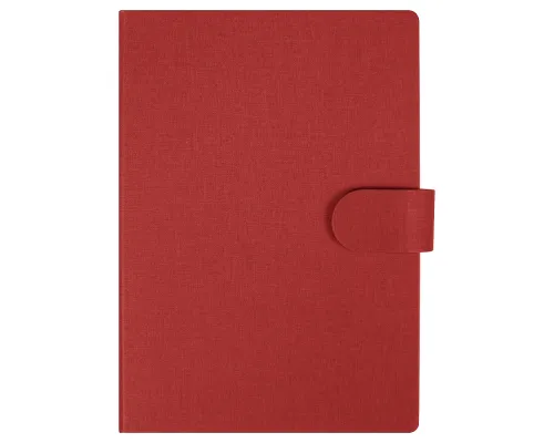 Блокнот А5 Tasmania, в твердой обложке с шариковой ручкой и стикерами, блок в линейку, красный