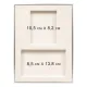 Коробка подарочная, размер 24*17,5*3 см, Solution Superior Linen, серебристая, бежевый ложемент под два прямоугольных предмета