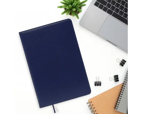 Ежедневник City Nebraska Tennessee A5, недатированный, темно-синий с золотистым срезом