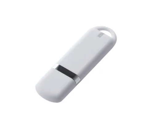 Флеш накопитель USB 2.0 Memo 16GB, пластик Софт Тач, белый/белый
