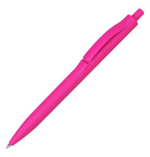 Ручка шариковая IGLA SOFT, пластиковая, софт-тач, розова