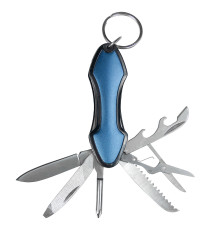 Брелок-/мультитул Tools Coin, мультифункциональный, 7 в 1, синий