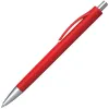 Ручка шариковая IGLA COLOR, пластиковая, красная/серебристая