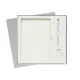 Коробка подарочная Solution Superior Linen под ежедневник, ручку и флешку, серебро, 25,7x25,7 см, бежевый ложемент
