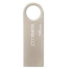 Флеш накопитель USB 2.0 Kingston DataTraveler SE9 16GB, металл, серебристый