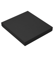 Коробка подарочная, размер  203*220*30 мм,  Solution Gift Linen для ежедневника и ручки, черная